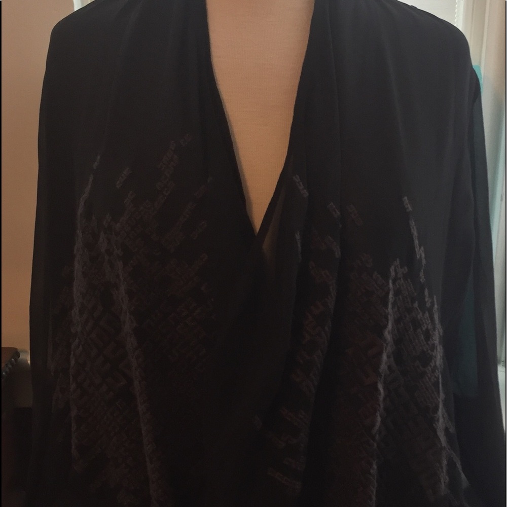Eileen Fisher flowy wrap. Runs loose for an xs - m